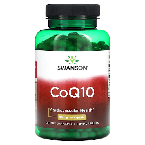 Swanson, CoQ10, 30 мг, 240 капсул #1