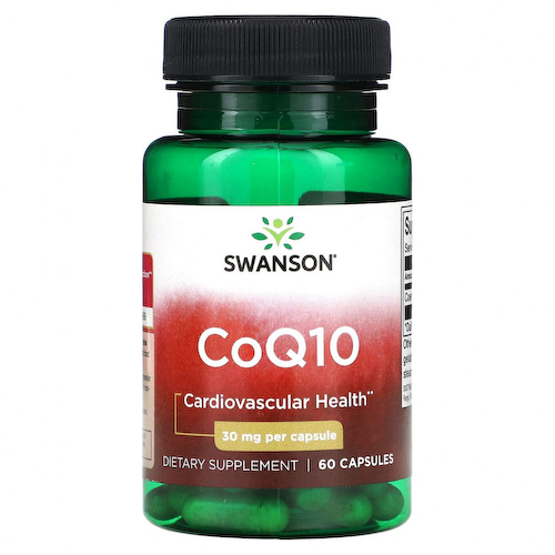 Swanson, CoQ10, 30 мг, 60 капсул #1