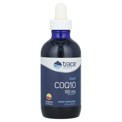 Trace Minerals ®, жидкий коэнзим Q10, мандарин, 100 мг, 118 мл (4 жидк. унции) #1