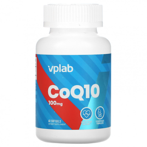 Vplab, Коэнзим Q10, 100 мг, 60 мягких таблеток #1