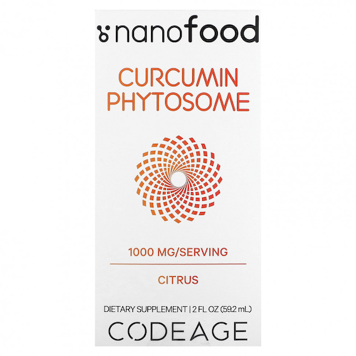 Codeage, Curcumin Phytosome, цитрусовые, 1000 мг, 59,2 мл (2 жидк. Унции) #1