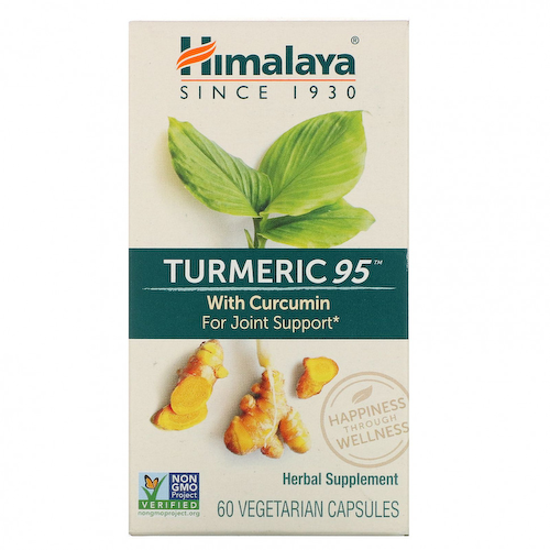 Himalaya, Turmeric 95 с куркумином, 60 вегетарианских капсул #1