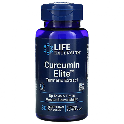 Life Extension, Curcumin Elite, экстракт куркумы, 30 вегетарианских капсул #1