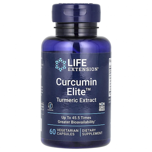 Life Extension, Curcumin Elite, экстракт куркумы, 60 растительных капсул #1