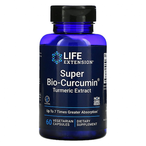 Life Extension, Super Bio-Curcumin, куркумин, 60 вегетарианских капсул #1