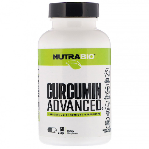 NutraBio Labs, Куркумин с улучшенной рецептурой, 60 растительных капсул #1