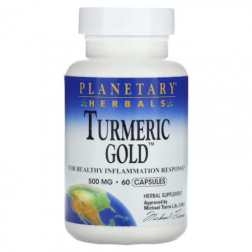 Planetary Herbals, Куркума золото, 500 мг, 60 капсул #1