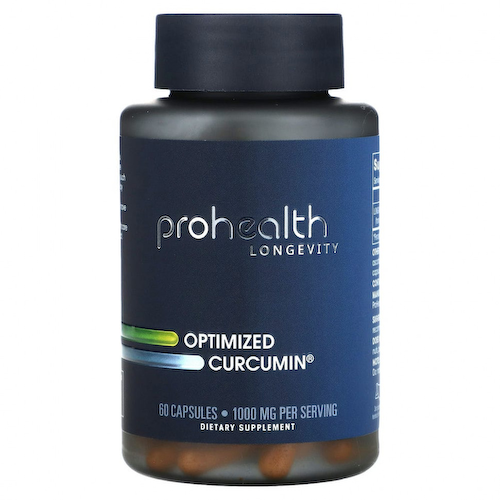 ProHealth Longevity, Оптимизированный куркумин, 500 мг, 60 растительных капсул #1