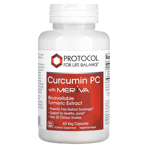 Protocol for Life Balance, Curcumin PC with Meriva, 60 растительных капсул #1