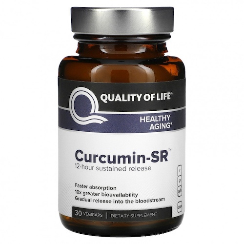Quality of Life Labs, Curcumin-SR, 30 растительных капсул #1