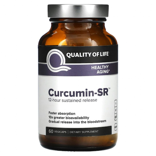 Quality of Life Labs, Curcumin-SR`` 60 растительных капсул #1