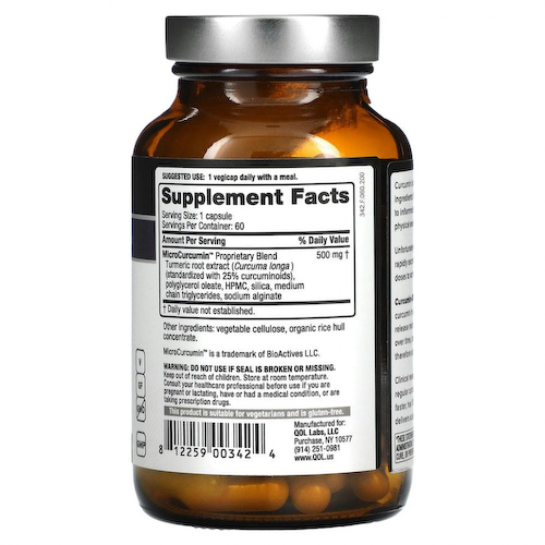 Quality of Life Labs, Curcumin-SR`` 60 растительных капсул #1