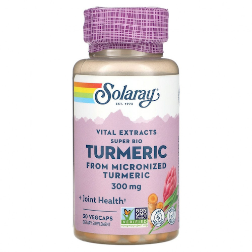 Solaray, Vital Extracts Super Bio Turmeric, 300 мг, 30 растительных капсул #1