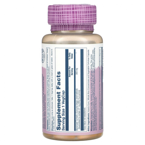 Solaray, Vital Extracts Super Bio Turmeric, 300 мг, 30 растительных капсул #1