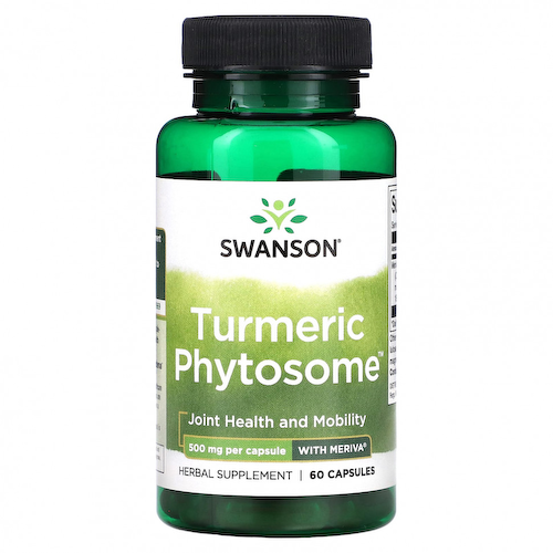 Swanson, Фитосомы куркумы с меривой, 500 мг, 60 капсул #1