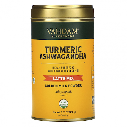 Vahdam Teas, смесь для приготовления латте, куркума и ашвагандха, 100 г (3,53 унции) #1