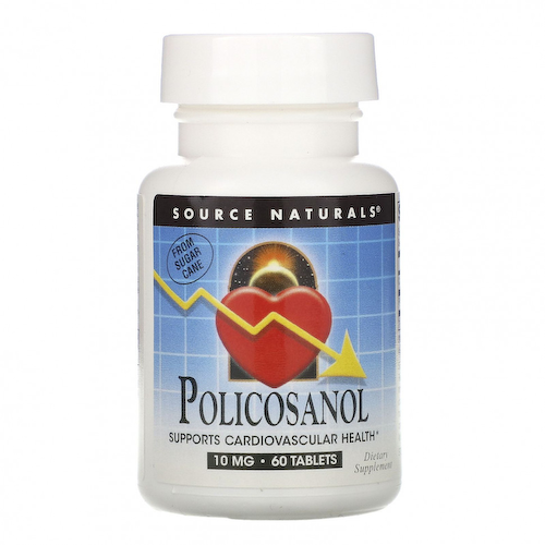 Source Naturals, поликосанол, 10 мг, 60 таблеток #1
