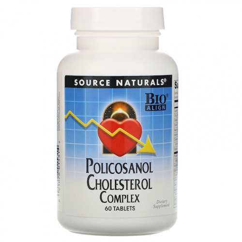 Source Naturals, Противохолестериновый комплекс с поликозанолом, 60 таблеток #1