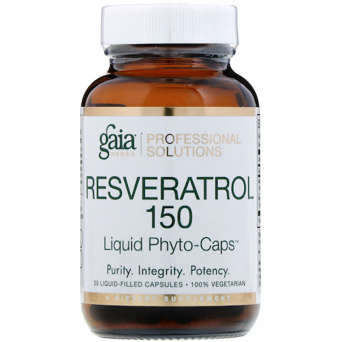 Gaia Herbs Professional Solutions, Ресвератрол 150, 50 капсул, заполненных жидкостью #1