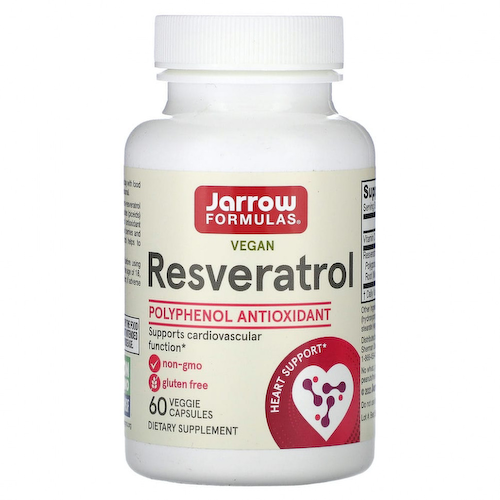Jarrow Formulas, ресвератрол, 100 мг, 60 вегетарианских капсул #1