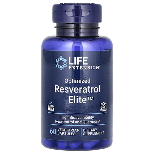 Life Extension, оптимизированный ресвератрол, 60 вегетарианских капсул #1