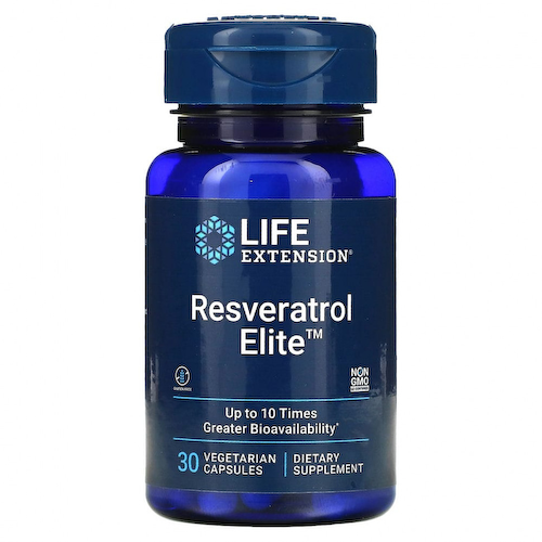 Life Extension, ресвератрол, 100 мг, 30 вегетарианских капсул #1