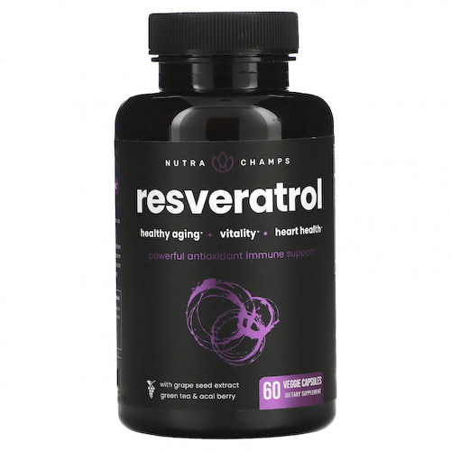 NutraChamps, Resveratrol, 60 Veggie Capsules #1