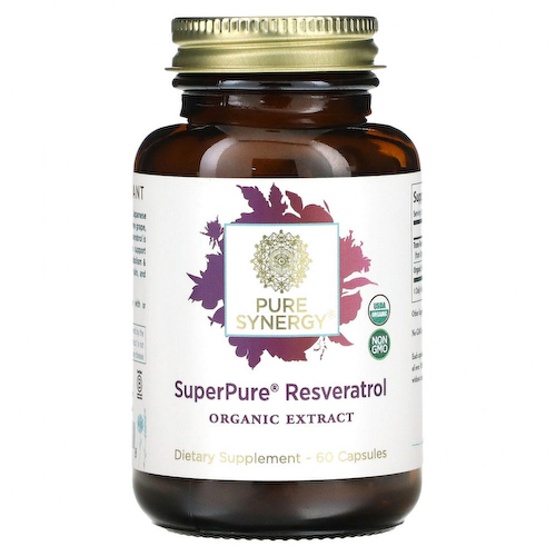 Pure Synergy, Super Pure, ресвератрол, 60 капсул #1
