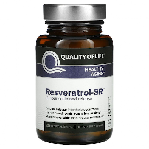 Quality of Life Labs, Ресвератрол-SR, 150 мг, 30 вегетарианских капсул #1