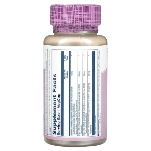 Solaray, Vital Extracts, Resveratrol, 75 mg, 60 VegCaps #1