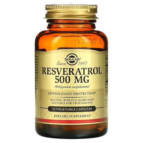 Solgar, Resveratrol, 500 мг, 30 растительных капсул #1