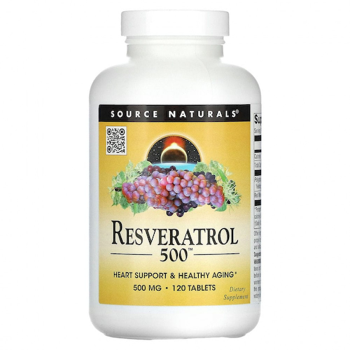 Source Naturals, Ресвератрол, 500 мг, 120 таблеток #1