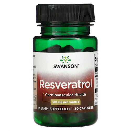 Swanson, Resveratrol, Cardiovascular, 100 mg, 30 Capsules #1