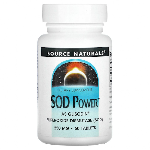 Source Naturals, SOD Power, 250 мг, 60 таблеток #1