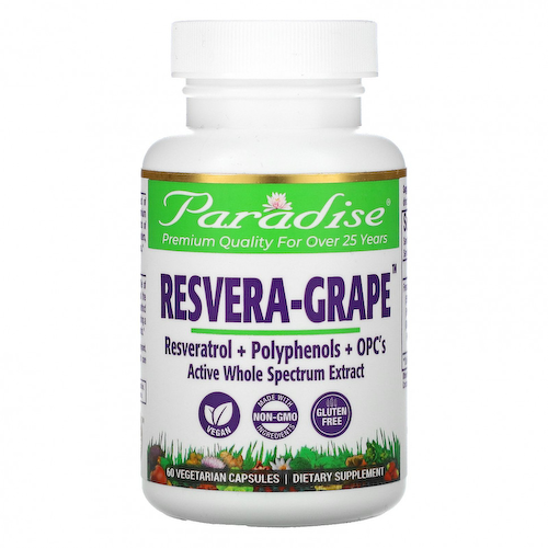 Paradise Herbs, MedVita, ResveraGrape, 60 Vegetarian Capsules #1