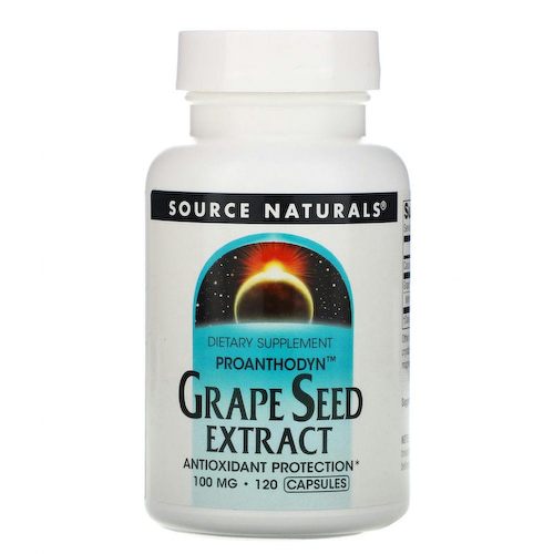 Source Naturals, Proanthodyn, экстракт виноградных косточек, 100 мг, 120 капсул #1