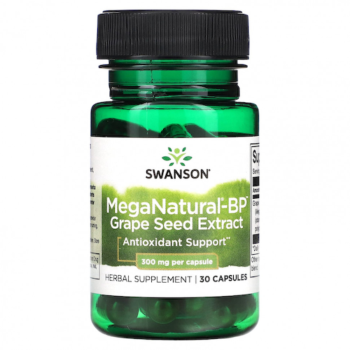 Swanson, MegaNatural-BP экстракт виноградных косточек, 300 мг, 30 капсул #1