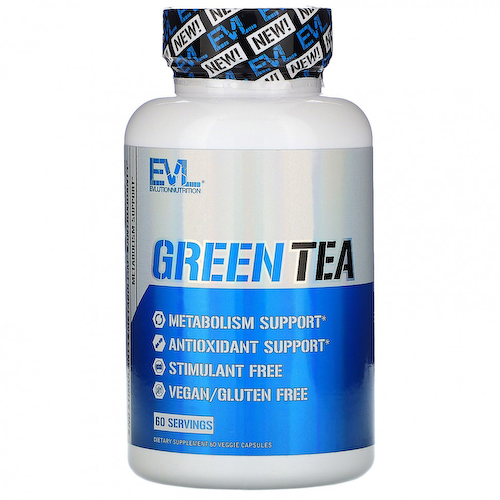 EVLution Nutrition, Зеленый чай, 60 растительных капсул #1