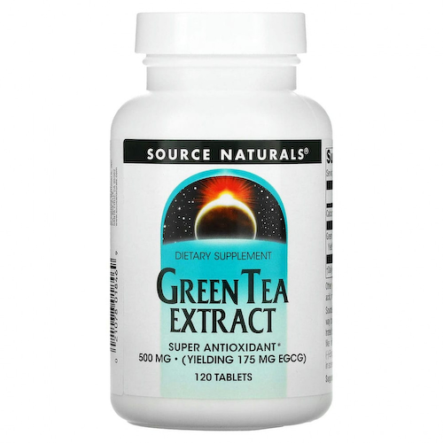 Source Naturals, Экстракт зелёного чая, 500 мг, 120 таблеток #1