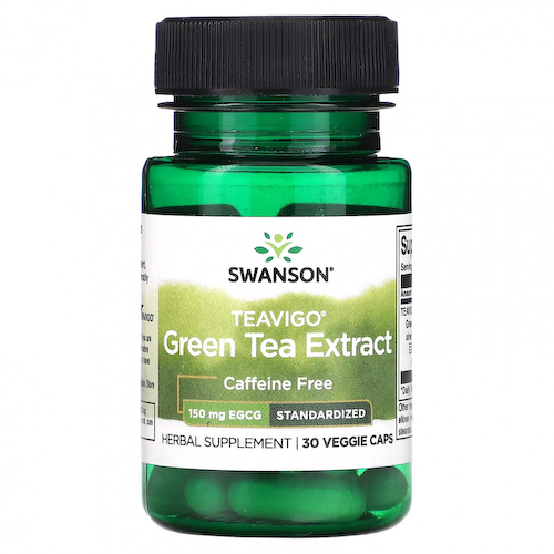 Swanson, Экстракт зеленого чая Teavigo, 150 мг, 30 растительных капсул #1