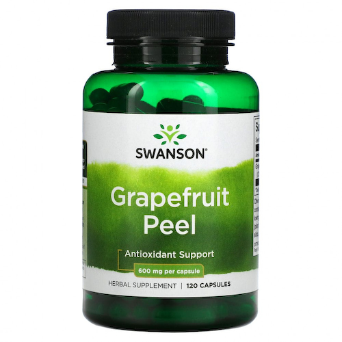 Swanson, Цедра грейпфрута, 600 мг, 120 капсул #1