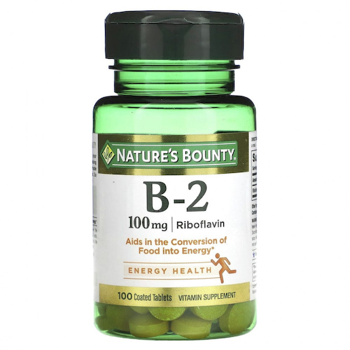 Nature's Bounty, Витамин B-2, 100 мг, 100 таблеток, покрытых оболочкой #1