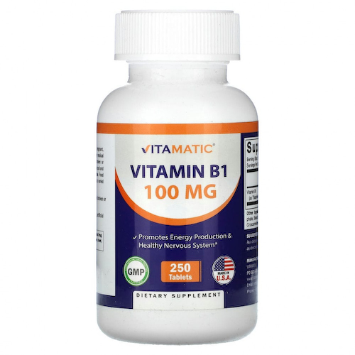 Vitamatic, Витамин B1, 100 мг, 250 таблеток #1