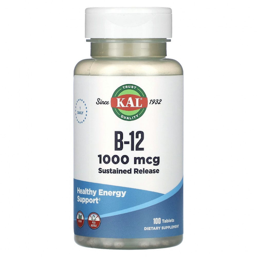 KAL, Витамин B-12, 1000 мкг, 100 таблеток #1