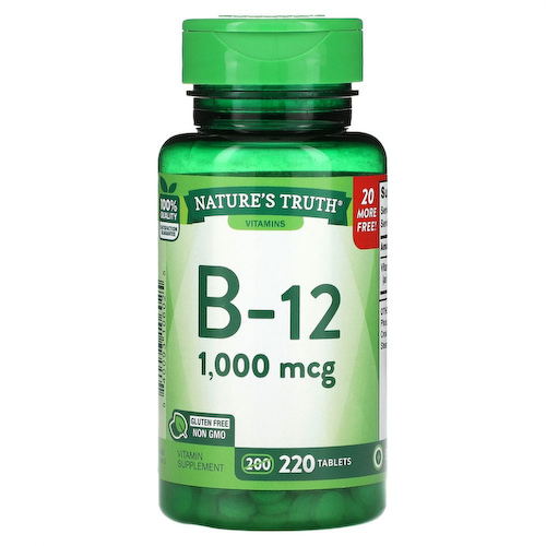 Nature's Truth, Витамин B-12, 1000 мкг, 220 таблеток #1