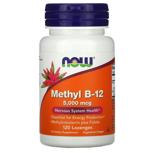 NOW Foods, метил B12, 5000 мкг, 120 пастилок #1
