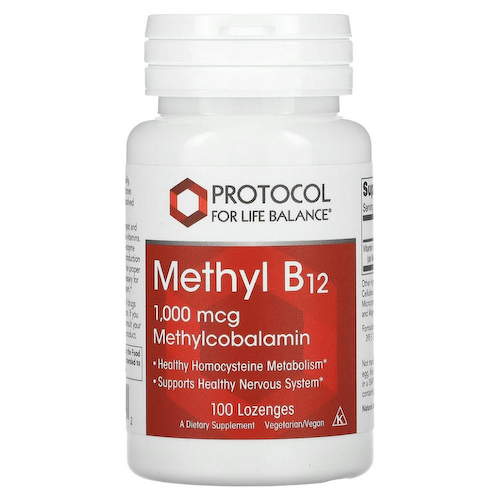 Protocol for Life Balance, Метил B12, 1000 мкг, 100 пастилок #1