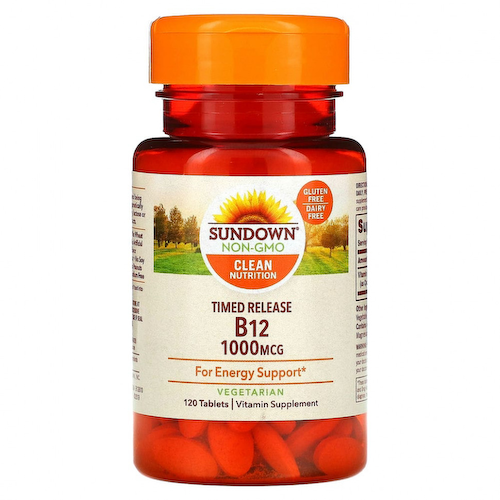 Sundown Naturals, Витамин B12, 1000 мкг, 120 таблеток #1