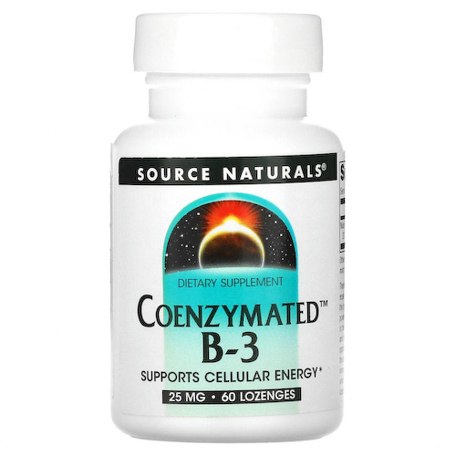 Source Naturals, Coenzymated B-3, 25 mg, 60 Lozenges #1