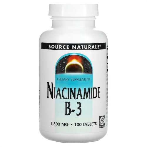 Source Naturals, Ниацинамид B3, 1500 мг, 100 таблеток #1